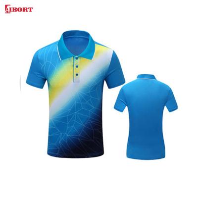 China Anti-pilling China Sport Polo Shirt Men Fashion Sleeve Tennis Court Wear Child Uniform Polo Shirt Wholesale High Quality Stripe Polo Shirts for sale