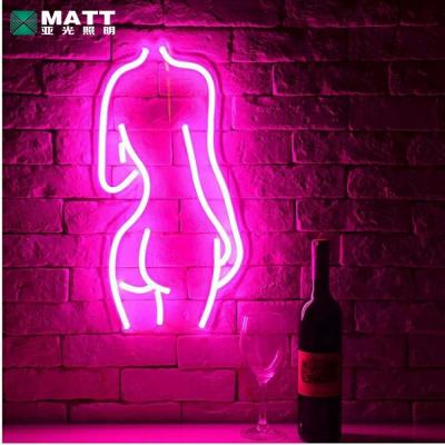 China Customized Long Lasting Matt Dropshipping Led Neon Sign Branded Body Man Cave Custom Neon Sign For Room Decor for sale