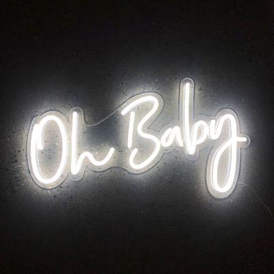 China Buildings Matt Neon Sign Factory Wholesale Baby Neon Oh Led Letters Sign Lighting Led Neon Sign Custom Made For Decoration for sale