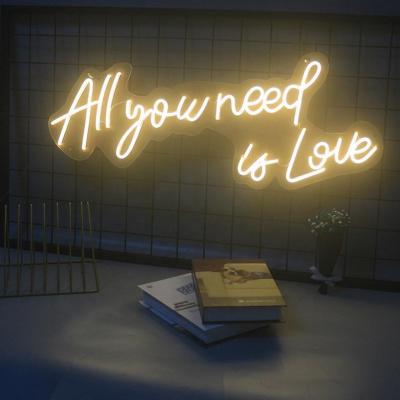 China Hotel All You Need Is Love Led Neon Sign Wedding Neon Light for sale