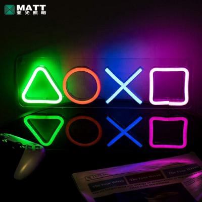 China Long Term Work Matt Drop Shipping Anime Cable Lighting Neon Game 3d Neon Signs Game Wall Lights For Living Room Bedroom for sale