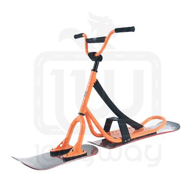 China New Kids Boy Girl Plastic Sled Snow Glider For Winter Snow Skiing Fun Snow Scooter 114*27*73CM for sale