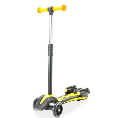 China PU Jet Children Wheel Kids Kick Scooter LED Wheel Kick Pedal Mobility E Scooter With Music Function for sale