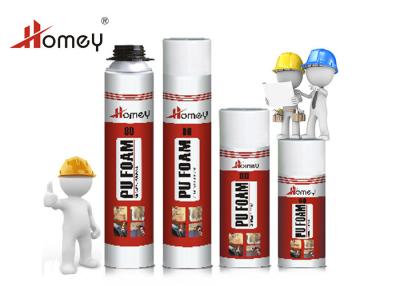 China 500ml PU Foam Adhesive For Installation And Insulation Polyurethane Foam With Heat Preservation for sale