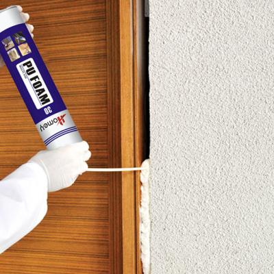 China Homey 30 Multi Purpose Waterproof Expanding Spray PU Foam Adhesive for sale