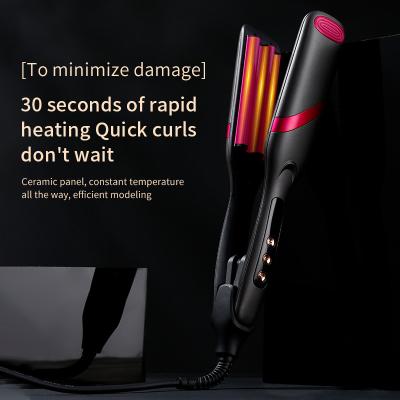 China For Home Use Hair Styling Tools Ceramic Ion Big Wave LCD Curling Iron Women Automatic Hair Curler for sale