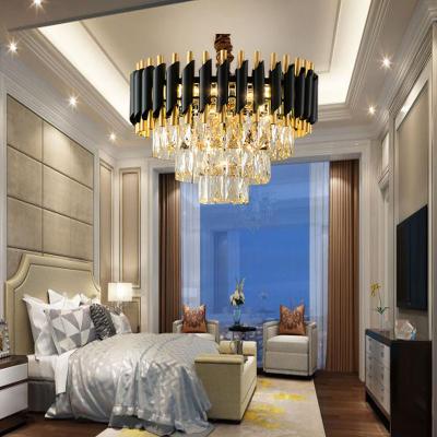 China Wholesale Factory Price Outdoor Mounted Decoration Lighting Crystal Chandelier Light Lustres De Cristal for sale