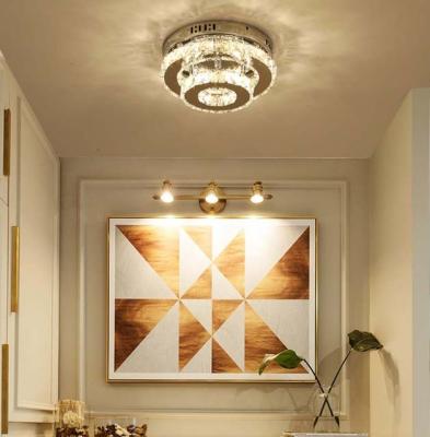 China 2022 Modern LED Square Crystal Ceiling Lamp And Round Light Covers for sale