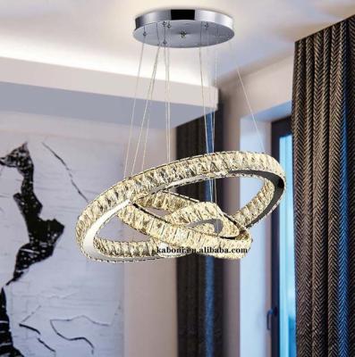 China Surface mounted 2021 modern new style pendant lamp crystal chandelier lamparas for living room for sale