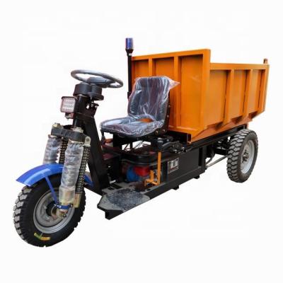 China New Energy Jinwang 2 Ton Electric Mini Customized Dump Truck 4000w Dump Truck 3 wheel for sale for sale