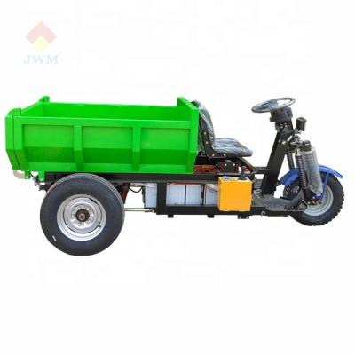 China Jinwang Eco-friendly Fast 3 Wheel Customized Dumper Tricycle Mini Dumper Electric Mining Dumper Truck For Mining Saving Labor for sale