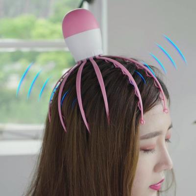 China Head Electric Scalp Massager USB Vibration Head Acupoint Therapy Rechargeable Claw Scratcher for sale