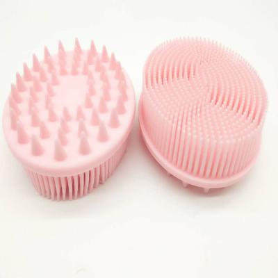 China All Natural Competitive Price OEM Silicone Body High Quality Folding Bath Brush Soft Silicone Shower Brush for sale