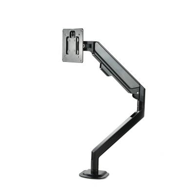 China Aluminum Alloy Single Monitor Shock Absorber Premium Monitor Holder Quick Release Buckle Monitor Arm for sale