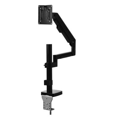 China Hot Selling Aluminum Monitor Mount Adjustable Bracket Bracket Desktop Monitor Arm Quick Release Buckle Single Arm for sale