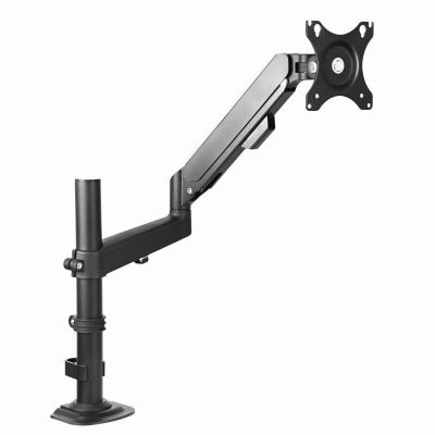 China SIMAIXIN Aluminum Monitor Mount Shock Absorber Single Bracket Computer Monitor Stand Adjustable Aluminum Swing Arm for sale