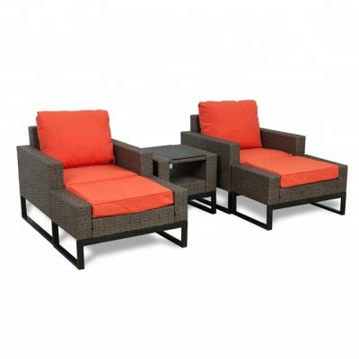 China Eco - Friendly All Weather Luxury Round Wicker Rattan Designs Garden Outdoor Furniture for sale