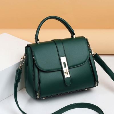 China 2023 Fashion Lady's Shoulder Bag Classic Pure Color Vintage Handbag Fashion Tote Bags Elegant Soft Leather Women for sale