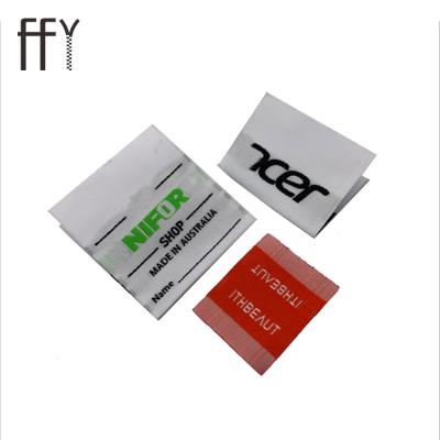 China Sustainable Low Price Designer Brand Labels Clothing Custom Woven Neck Taggs Label for sale