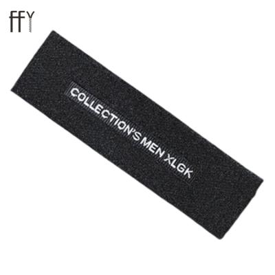 China Sustainable Eco Friendly Recycled Clothing Label Maker Printing Labels Logo Garments Woven Sewing Label Custom for sale