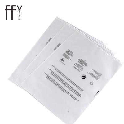 China Durable Safety Recyle Eco Plastic Bag Logo Plastic Ziplock Bags For Custom Clothing Packaging for sale