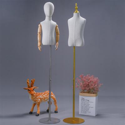 China Customized Cute Realistic Children Window Stocking Display Mannequin Child Headless Mannequin For Sale for sale