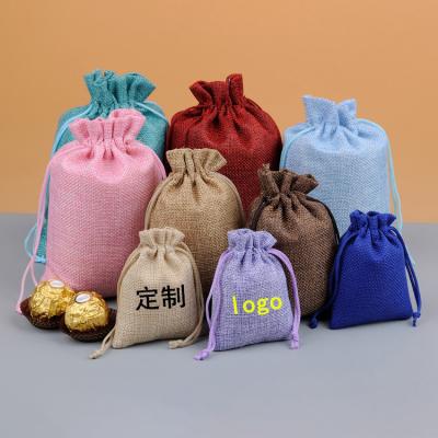 China Eco-Friendly Luxury Solid Cany Christmas Polyester Custom Drawstring Bag Eco Frienly Christmas Drawstring Bag For Gifr for sale