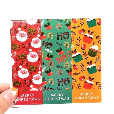 China Recycled Merry Christmas Non-trace Stickers Flag Vinyl Window Christmas Stickers For Gift for sale