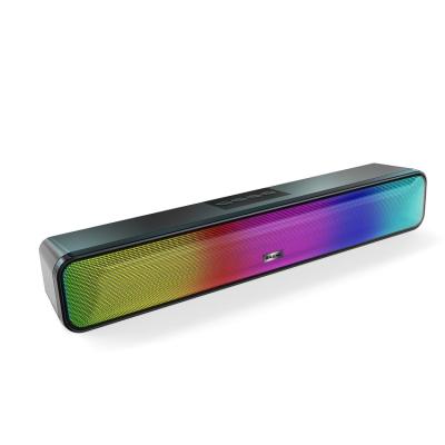 China Portable Mini System 10W Soundbar Speaker With LED Phone Soundbar Speaker for sale