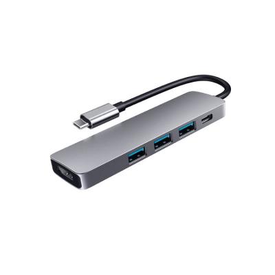 China Data Transfer + New Design USB Charging Hub 3.0 PD 2.0 Charging USB-C 5 In 1 Type C Adapter For iPad Mobile Phone Usb C Dock for sale