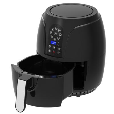 China Hotel 2.5L Hot Air Air Cooker Wholesale Plastic Small Capacity Digital Oil Free Immersion Fryer for sale