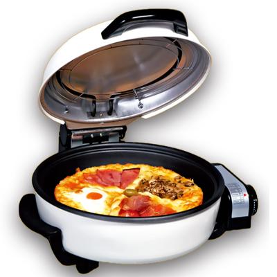 China Hotel 1200W Stainless Steel Heating Elements Mini Electric Pizza Grill Pizza Oven for sale