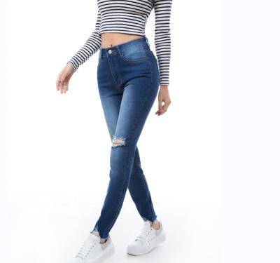 China QUICK DRY STREET WEAR WOMEN SHAPE HOLES STREET WEAR BUTT LIFT SKINNY PENCIL SEXY LADY jeans for sale