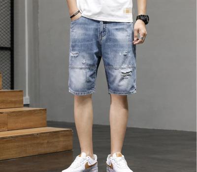 China QUICK DRY COMFORTABLE COTTON TUBE jeans FACTORY STREET WEAR SHORTS LOOSE STRAIGHT JEANS for sale