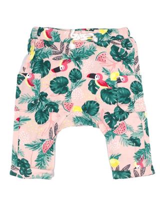 China Breathable 100% cotton fashion design children's clothing AOP soft touch printed drawstring baby shorts with patch pocket for sale