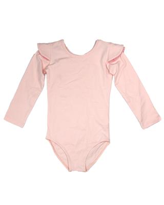 China 100% cotton soft touch fashionable baby clothing feature off the shoulder o neck jumper suit with delicate pattern in the front for sale