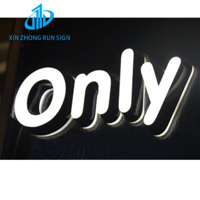 China Storefront Business  3D acrylic Led Logo Letter Signs Illuminated Channel Letters Signage for sale