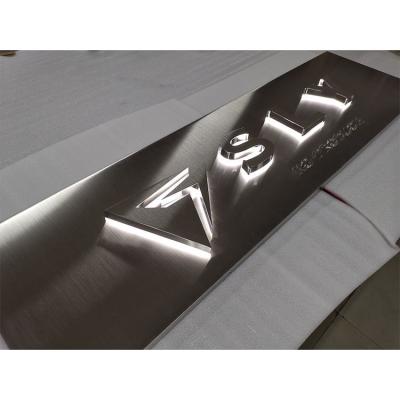 China Three-Dimensional Led Logo Signs Letter Edge Light Outdoor Backlit Channel Letters Logo Signs Outdoor for sale