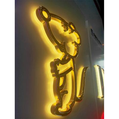 China LED Luminous Character Acrylic Billboard Stainless Steel Metal Luminous Character 3D LED Sign for sale