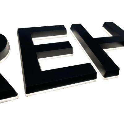 China LED Channel Letter Sign Custom Mantel Letter Signage 3D LED Backlit Sign for sale