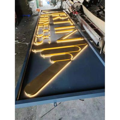 China 3d Outdoor Advertising Channel Led Letters Stainless Steel Backlit Led Sign Led Channel Letter Sign Outdoor for sale