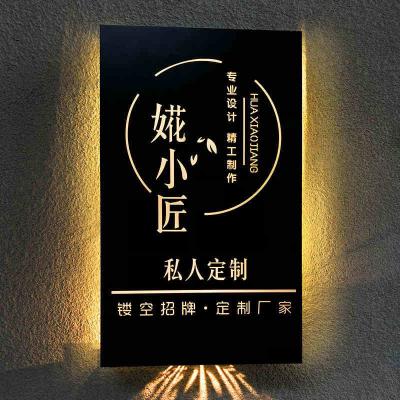 China Custom Led Metal Sign Light Business Signs 3d Led Backlit Letter Signage Illuminated Shop Front Signs for sale