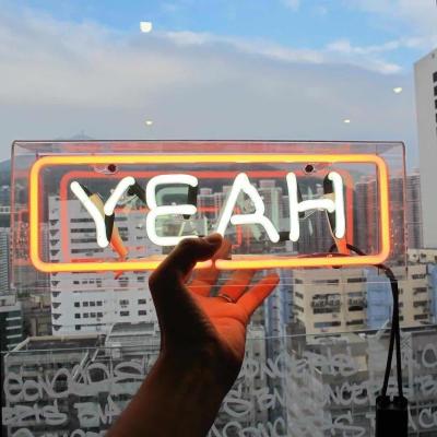 China Hot Selling Indoor Decoration Led Neon Wall Lights Colorful Neon Letters Neon Box Sign for sale