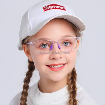 China Anti Blue Light Glasses Glasses 2022 New Kids Tr90 Optical Frames Kids Blue Light Filtering Blocking Glasses Anti Running Blue Light Computer Glasses for sale