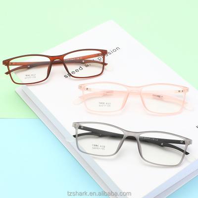 China Rectangle Tr90 Glasses 2021Fashion Adults Glasses Frame Adults Spectacle Glasses Frame For Women Men for sale