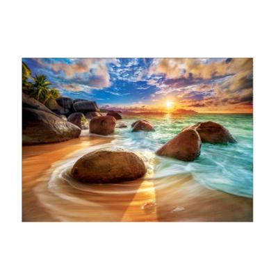 China New Classical/Postmodern Factory Customized DIY5D Wholesale High Quality Diamond Set Landscape Painting Sunset for sale