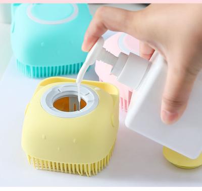 China Wholesale Portable Pet Bath Massage Shampoo Stocked Cleaning Washing Brush for sale