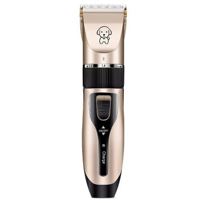 China Dropshipping USB Stocked Professional Rechargeable Low Noise Dogs Grooming Trimmer Kit Dog Hair Clippers for sale