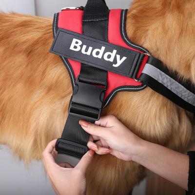 China Factory Custom Sale Customized Comfortable Reflective Adjustable Service Dog Vest Dog Pet Harness for sale