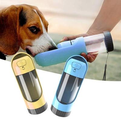 China Dropshipping Stored Portable Small Large Dogs Feeding Activated Carbon Filter Dog Food Collapsible Travel Water Bottle for sale